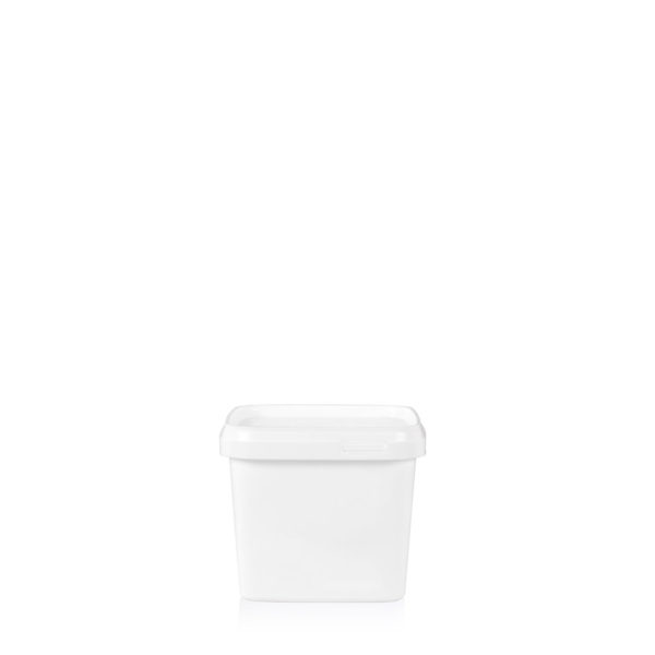 Cubo de plástico cuadrado 1,15 litros - Imagen 2